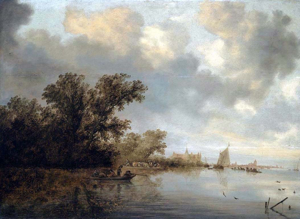 River with Boats 